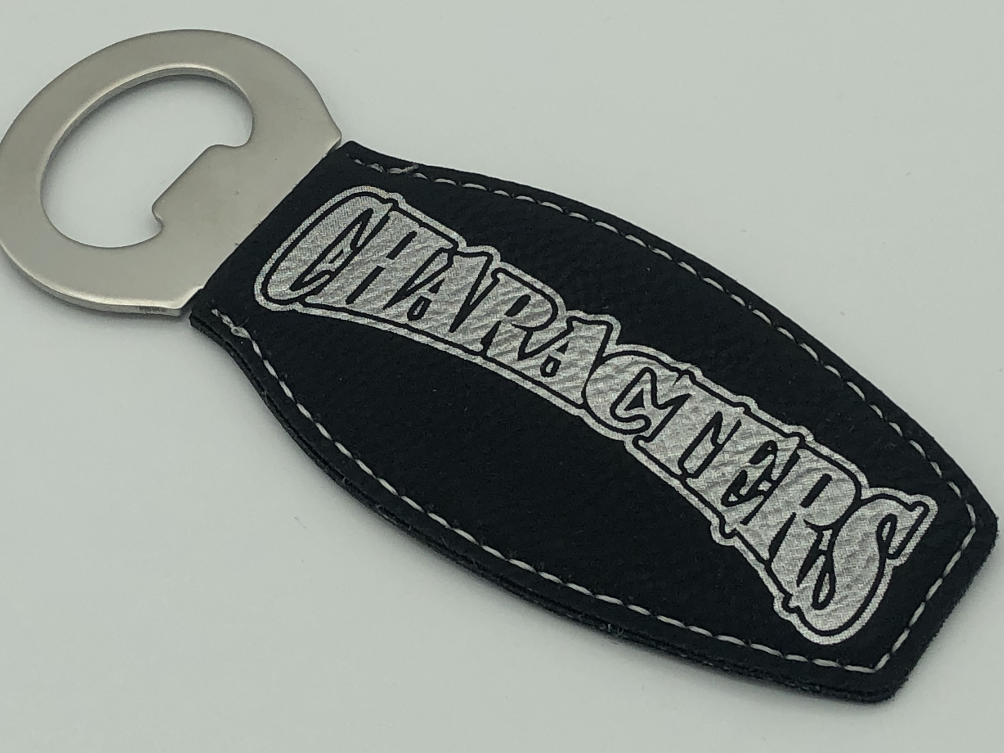 CH - Engraved Leatherette Bottle Opener with Magnet