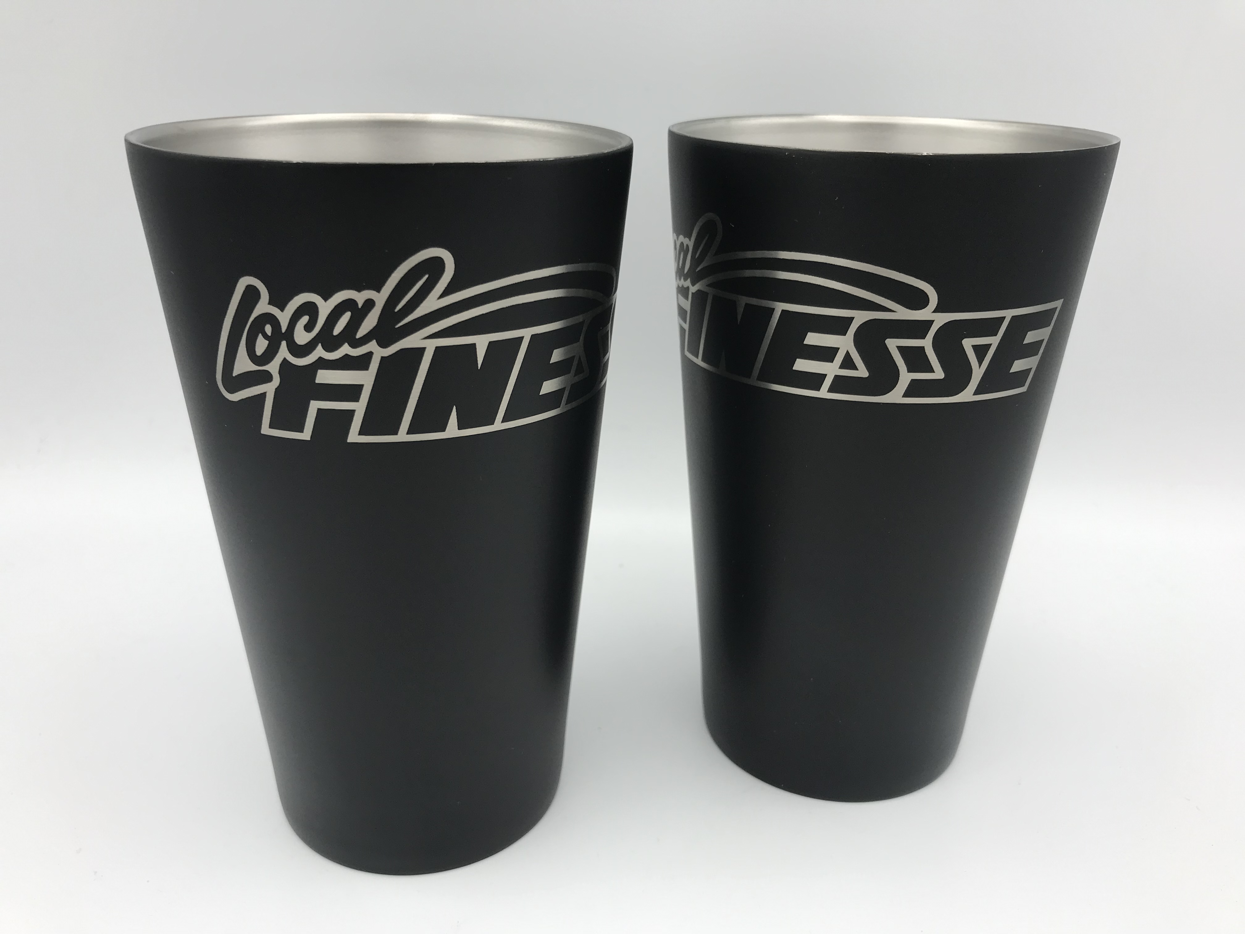 LF- Double Wall Stainless Steel Pint Matte Black