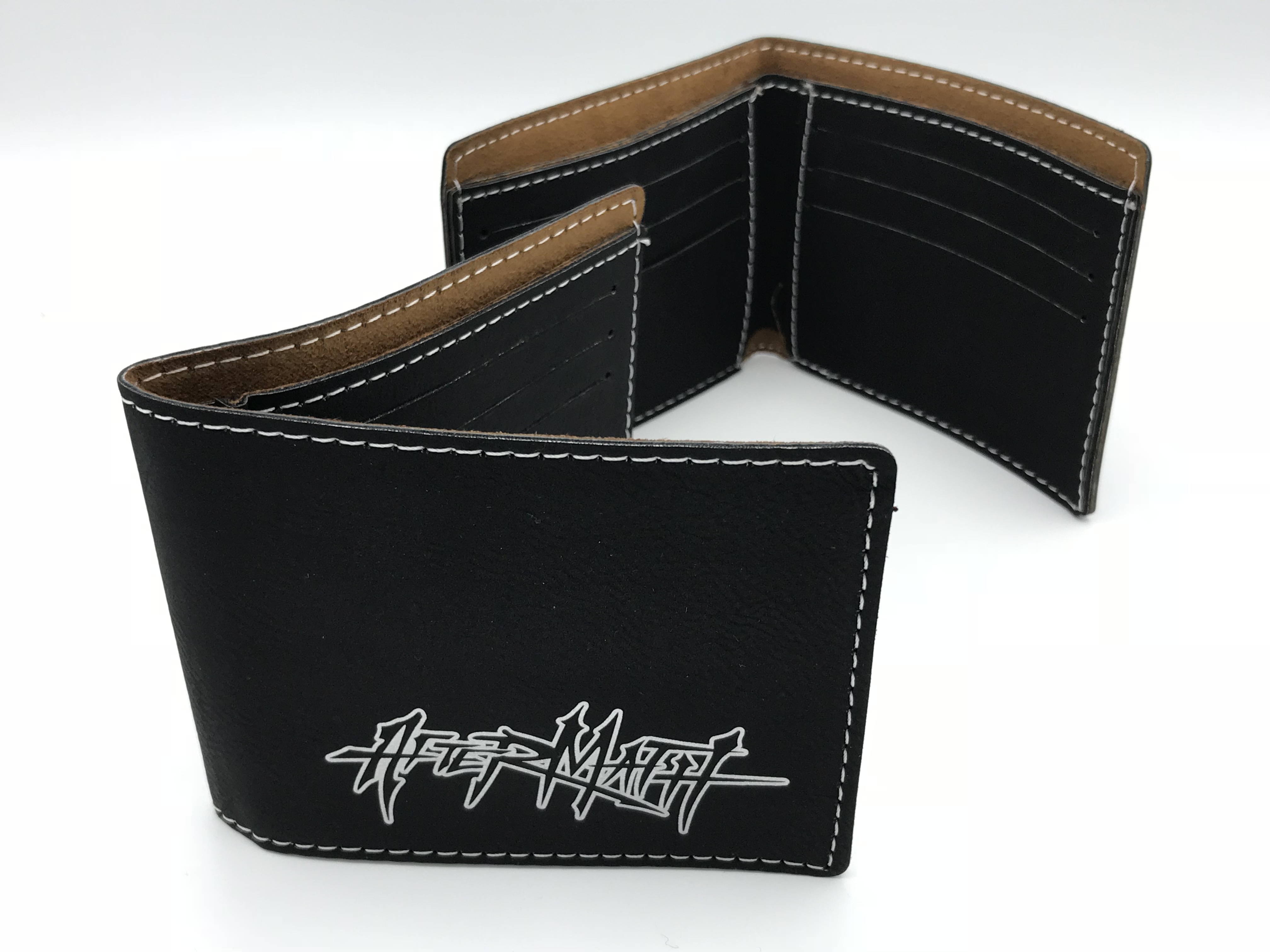A - Engraved Leatherette Wallet - Bifold