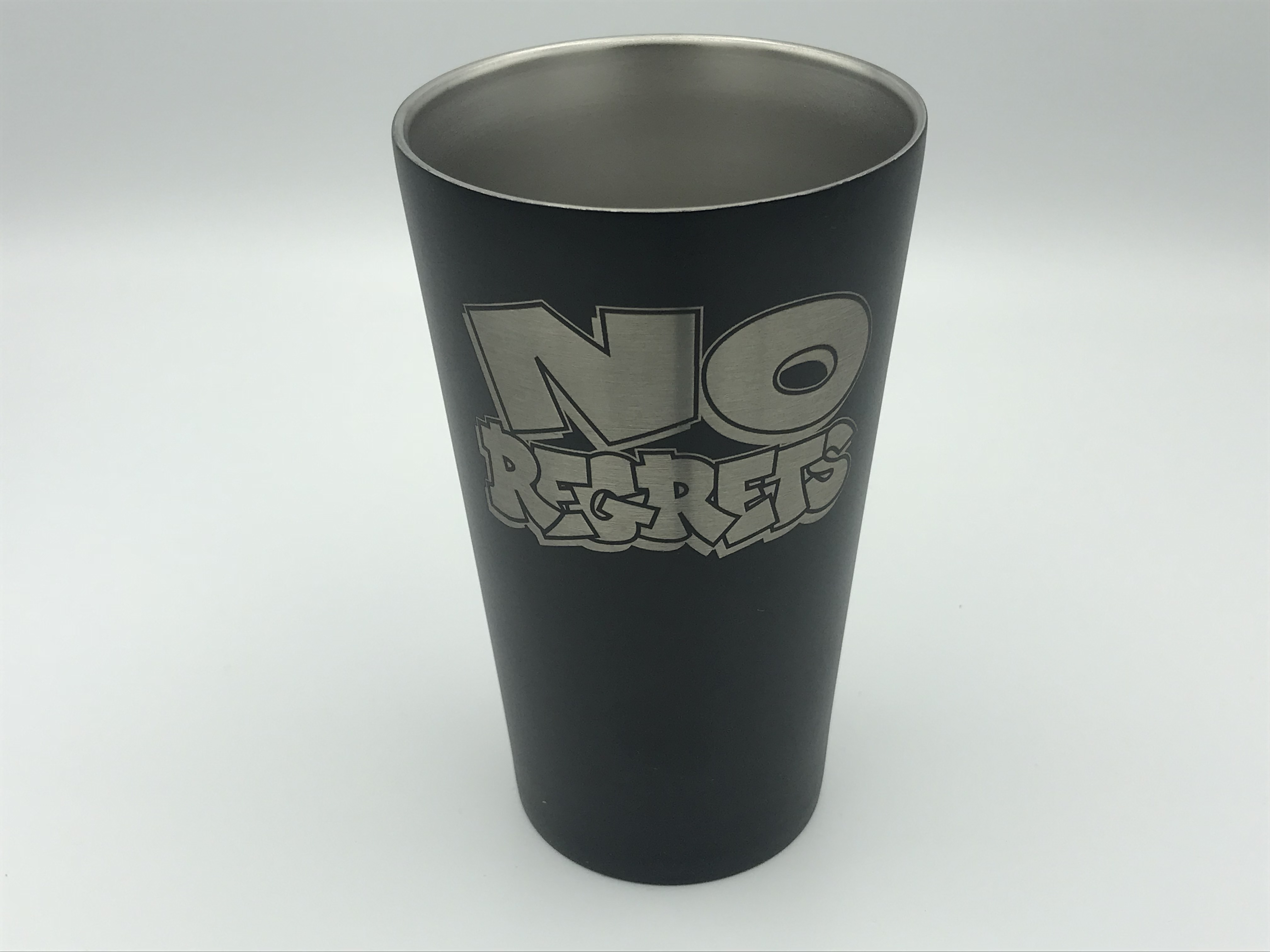 NR - Double Wall Stainless Steel Pint Matte Black