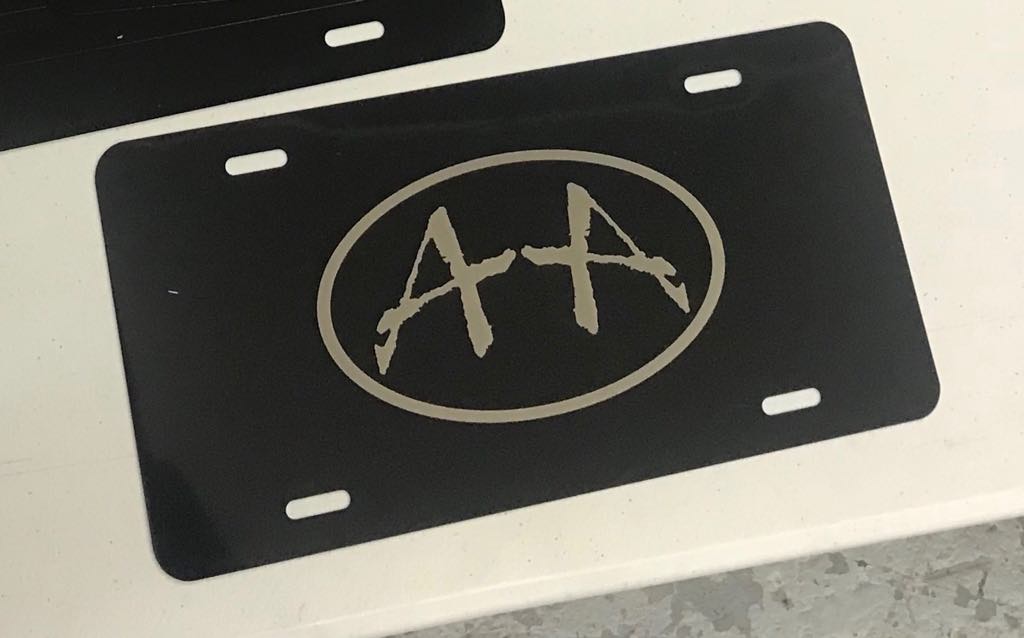 AA - Stainless Steel License Plate