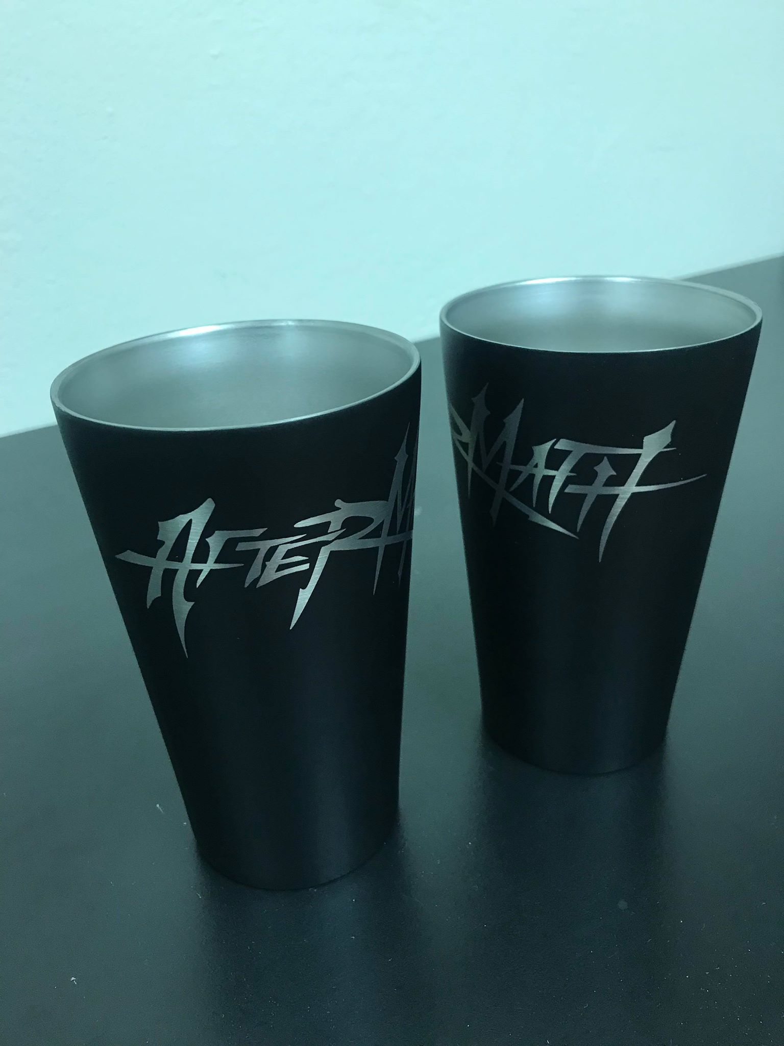 Aftermath-Double Wall Stainless Steel Pint Matte Black