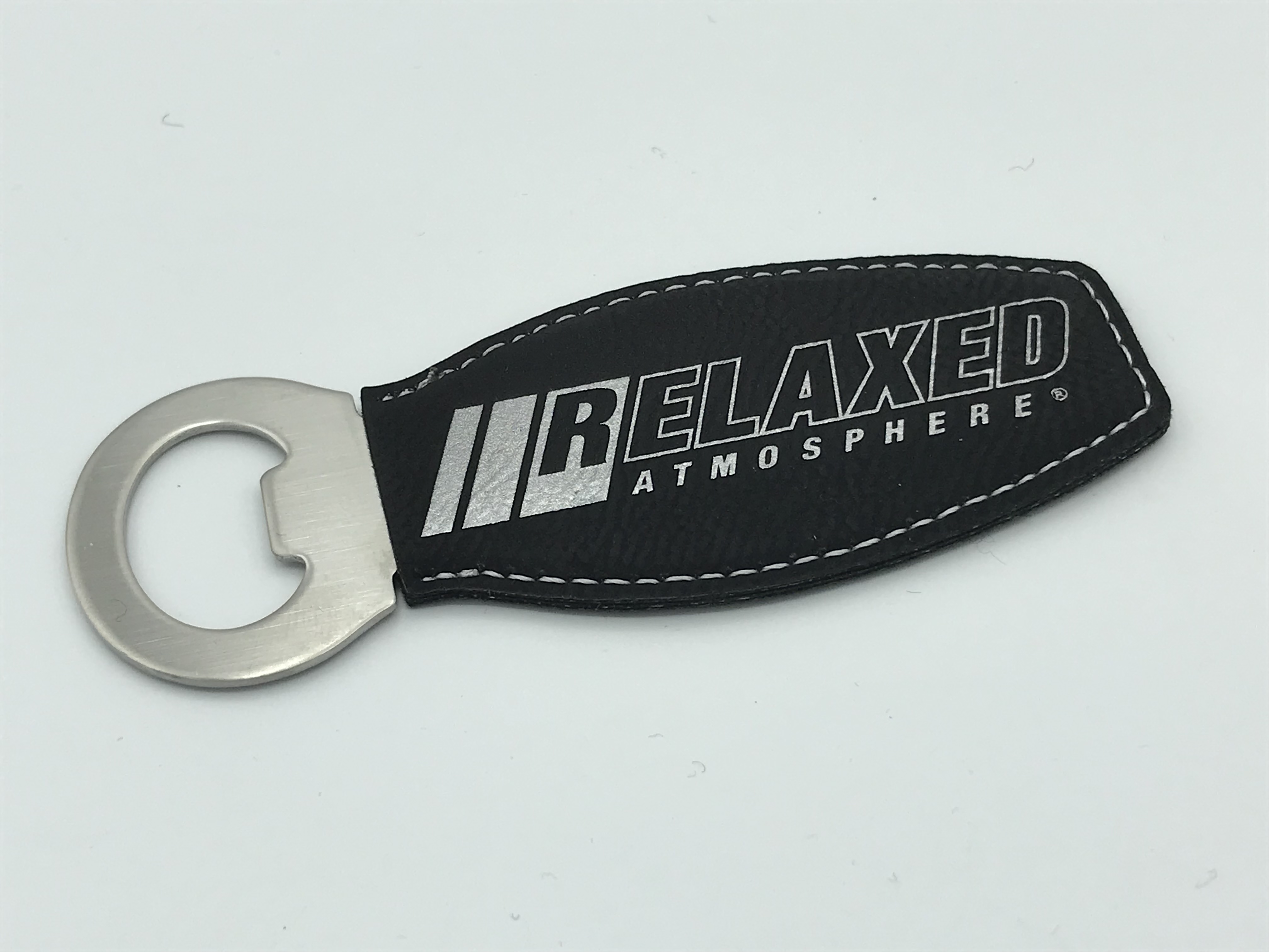 RA - Engraved Leatherette Bottle Opener with Magnet
