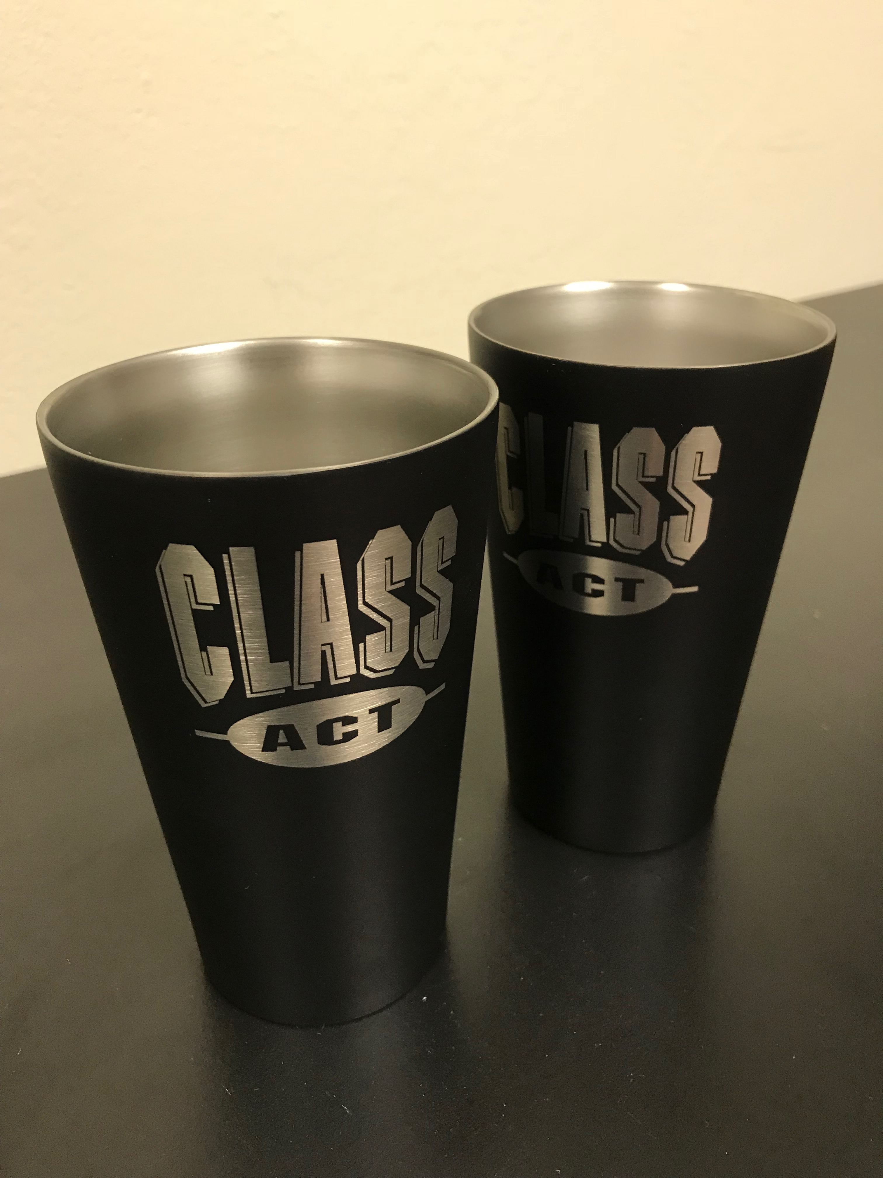 CA - Double Wall Stainless Steel Pint Matte Black