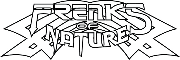 Freaks of Nature - Tribal Outline Logo - Sticker