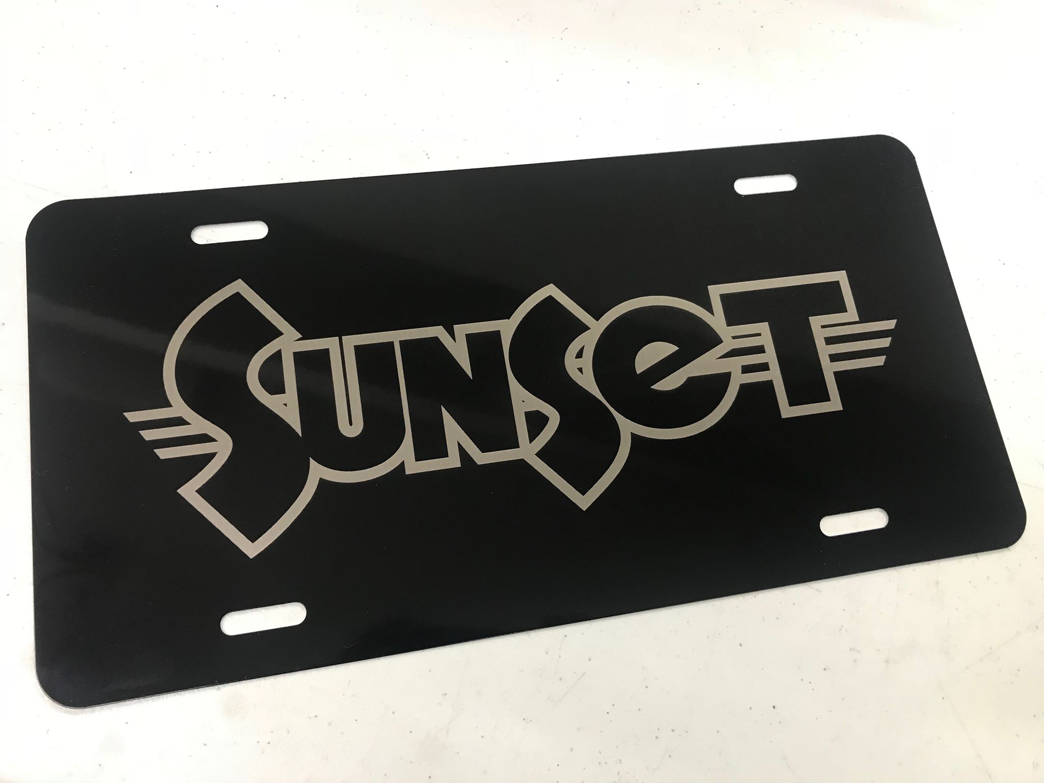 S - Stainless Steel License Plate