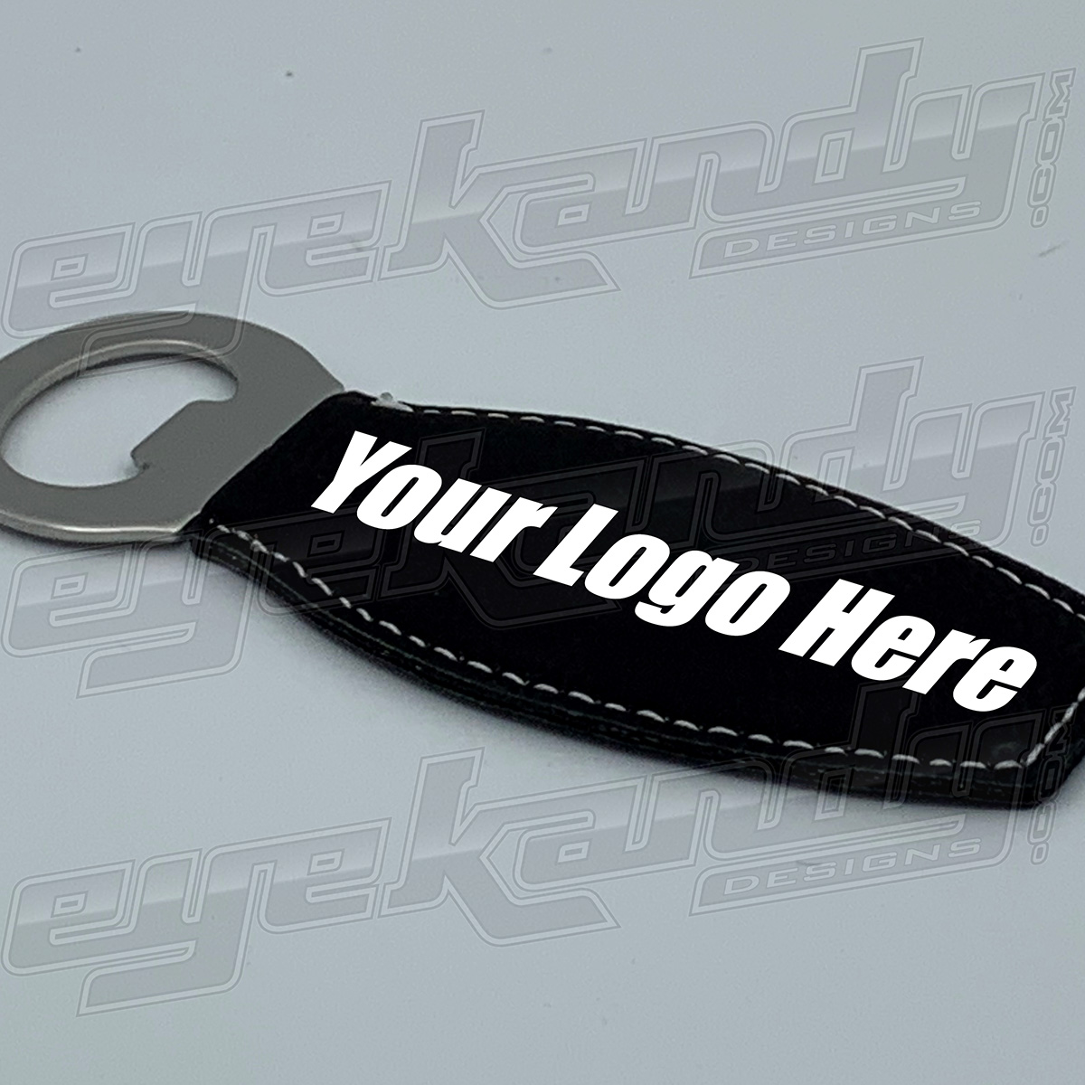 TC - Engraved Leatherette Bottle Opener with Magnet