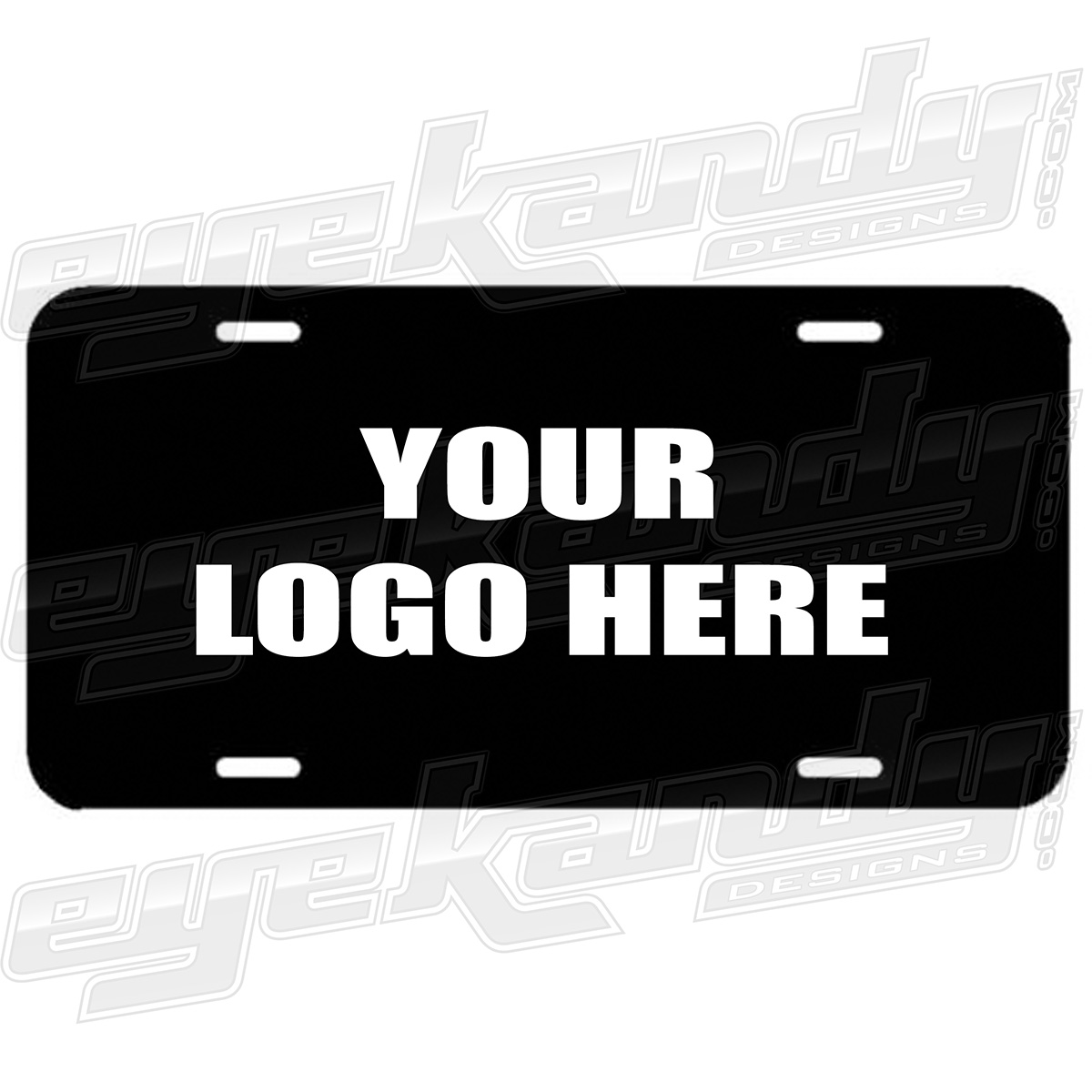 VC - Stainless Steel License Plate Gloss Black -Free Shipping