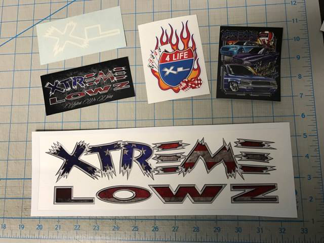 12" Old Glory Xtreme Lowz Sticker Pack